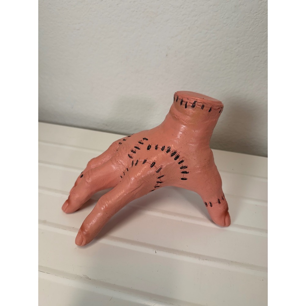 Thing Addams Family Hand Prop Realistic Stitched Horror Decor 5.5in